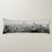 New York Panoramic Skyline Lichaamskussen (Voorkant)