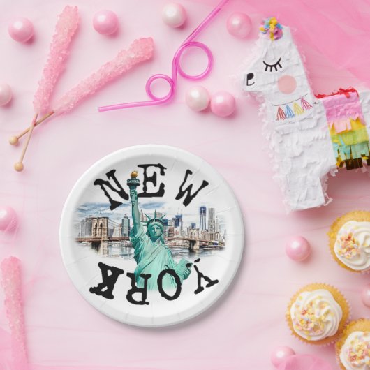 New York Papieren Bordje (Feest)