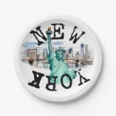 New York Papieren Bordje (Voorkant)