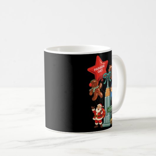 New York Parade Day Thanksgiving Santa Taxi  Koffiemok (Voorkant rechts)
