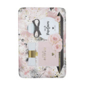 New York Parfum Flessen Goud & Blush Roze Rozen Badmat (Voorkant Verticaal)