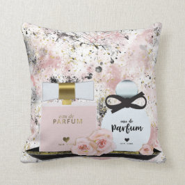 New York Parfum Flessen Goud & Blush Roze Rozen Kussen