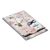 New York Parfum Flessen Goud & Blush Roze Rozen Notitieboek (Rechterzijde)