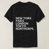 New York Paris London Tokyo Middlesbrough Boro T-shirt (Design voorkant)