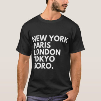 New York Paris London Tokyo Middlesbrough Boro T-shirt