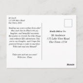 New York park herfst waterverf goede wensen Briefkaart (Achterkant)