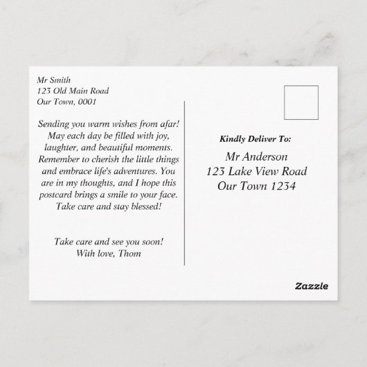 New York park herfst waterverf goede wensen Briefkaart (Achterkant)