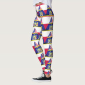 New York Patriotic Flag Fun Leggings (Links)
