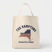 New York | Patriotic USA Flag | Jouw tekst of stad Tote Bag (Voorkant)
