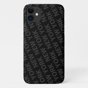 New York Pattern Dark Grey Case-Mate iPhone Case