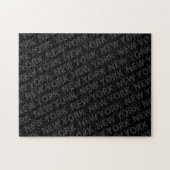 New York Pattern Dark Grey Legpuzzel (Horizontaal)