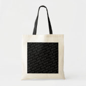 New York Pattern Dark Grey Tote Bag (Voorkant)