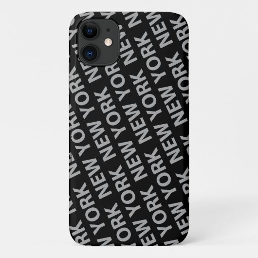 New York Pattern Gray Case-Mate iPhone Case (Achterkant)