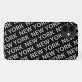 New York Pattern Gray Case-Mate iPhone Case (Achterkant (horizontaal))