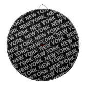 New York Pattern Gray Dartbord (Voorkant)