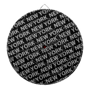 New York Pattern Gray Dartbord