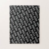 New York Pattern Gray Legpuzzel (Verticaal)