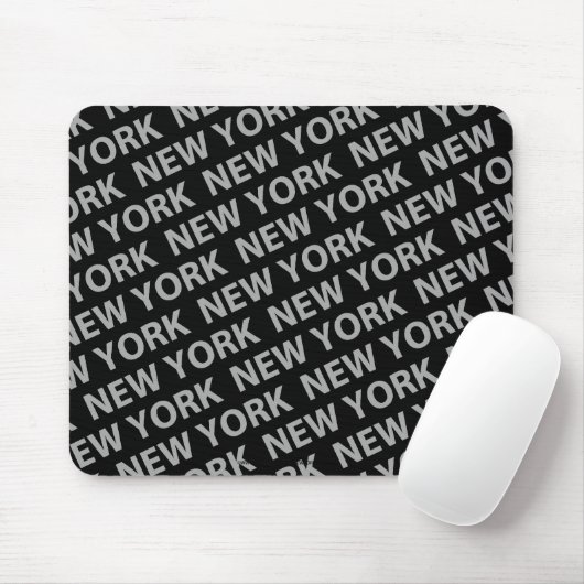 New York Pattern Gray Muismat (Met muis)