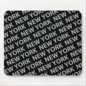 New York Pattern Gray Muismat (Voorkant)