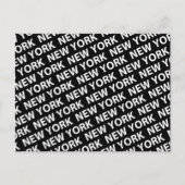 New York Pattern White Briefkaart (Voorkant)