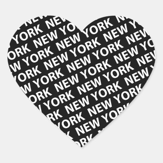New York Pattern White Hart Sticker (Voorkant)