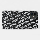 New York Pattern White Hoesje-Mate iPhone Case (Achterkant (horizontaal))