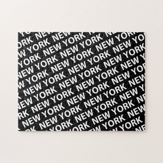 New York Pattern White Legpuzzel (Horizontaal)
