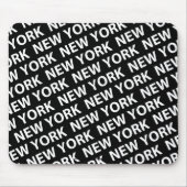 New York Pattern White Muismat (Voorkant)