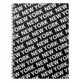 New York Pattern White Notitieboek (Voorkant)