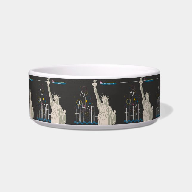 New York Pet Bowl Voerbakje (Voorkant)