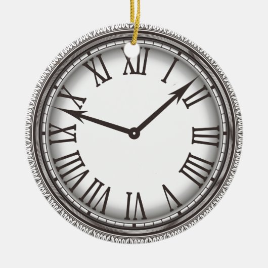 New York Pocket Watch Ornament Round (Voorkant)