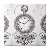 New York Pocket Watch Tegeltje (Voorkant)