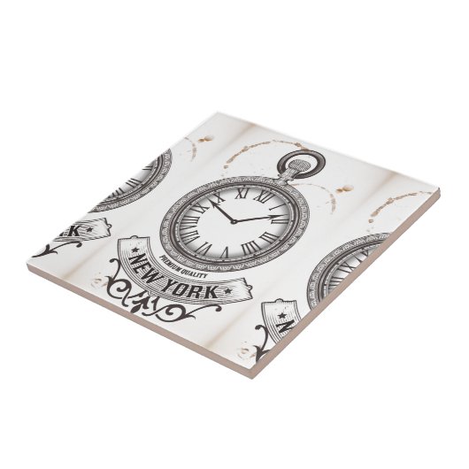 New York Pocket Watch Tegeltje (Zijkant)