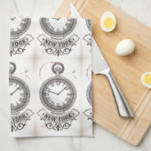 New York Pocket Watch Theedoek (Quarter Fold)