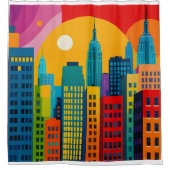 New York Pop Art Douchegordijn (Voorkant)
