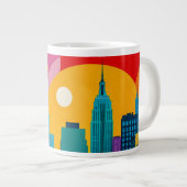 New York Pop Art Grote Koffiekop (Voorkant rechts)