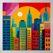 New York Pop Art Poster (Voorkant)