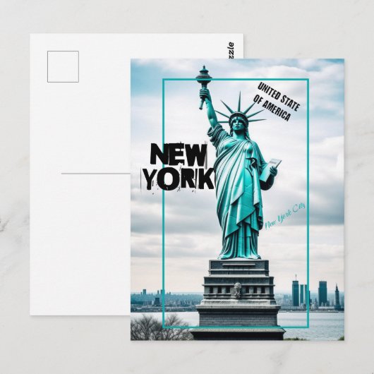 New York post kaart esthetisch (Voorkant / Achterkant)