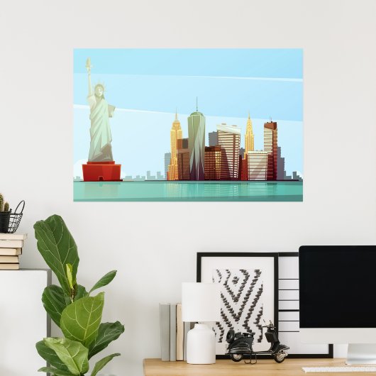New York Poster (Thuiskantoor)