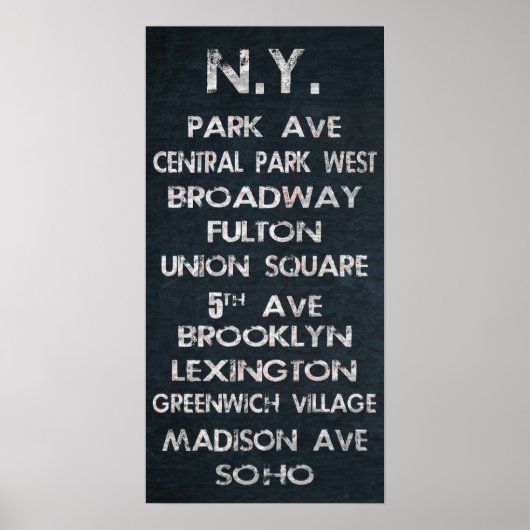 New York Poster (Voorkant)
