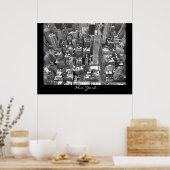 New York Poster Cityscape New York Empire Print (Keuken)