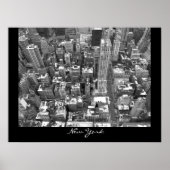 New York Poster Cityscape New York Empire Print (Voorkant)