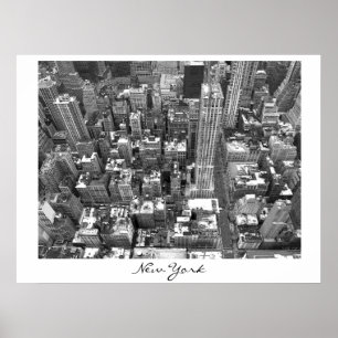 New York Poster Cityscape New York Empire Print