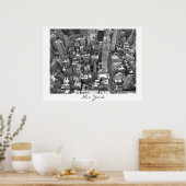 New York Poster Cityscape New York Empire Print (Keuken)