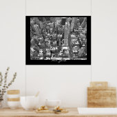 New York Poster Cityscape New York Empire Print (Keuken)