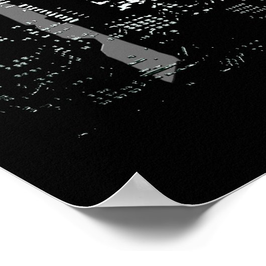 New York Poster Cityscape New York Night Print (Hoek)