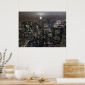 New York Poster Cityscape New York Night Print (Keuken)