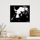 New York Poster Cool New York Bull Souvenir Poster (Keuken)