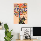 New York Poster Kunst Stad Print (Thuiskantoor)