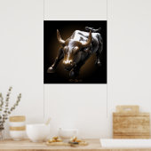 New York Poster Landmark New York Bull Print (Keuken)